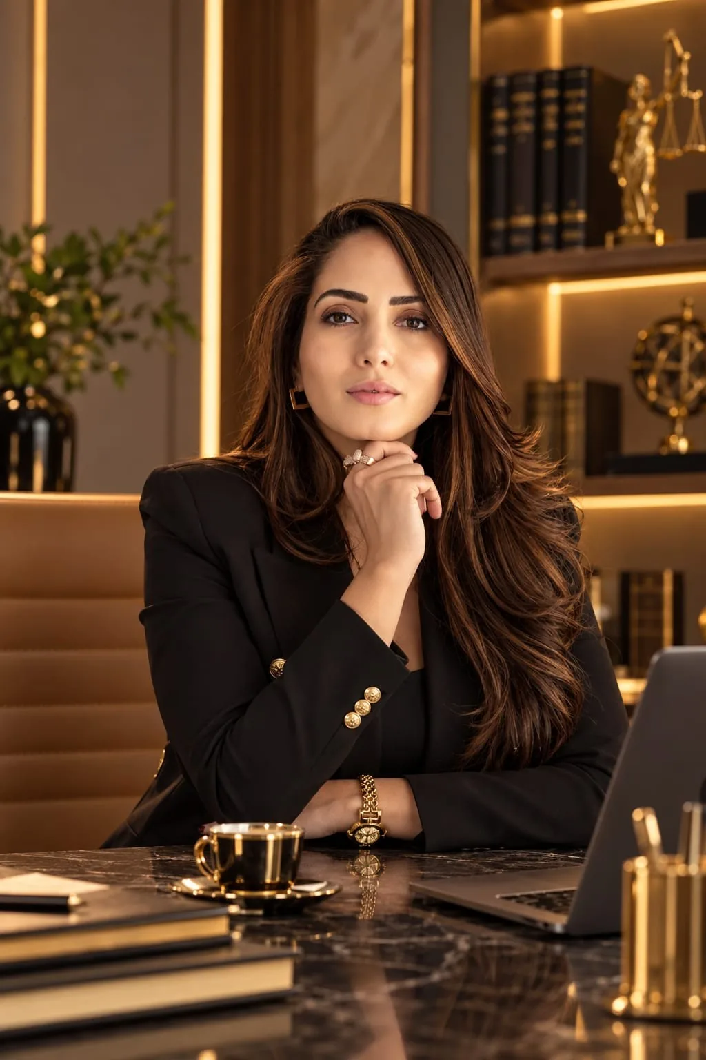Dra. Gizele Nunes em seu escritório